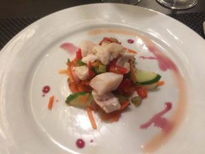 パラディスス バラデロ　ディナーの魚料理