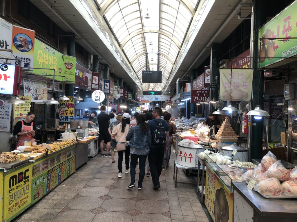 2019年7月新浦国際市場の様子