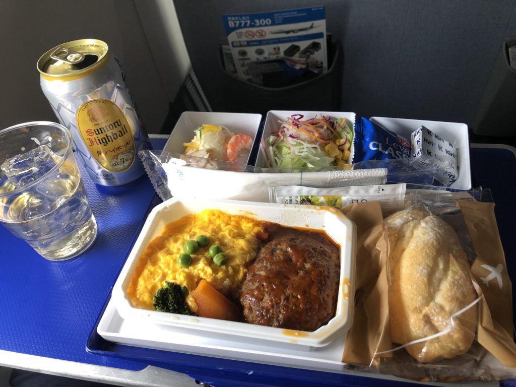 NH859機内食デミグラスハンバーグ