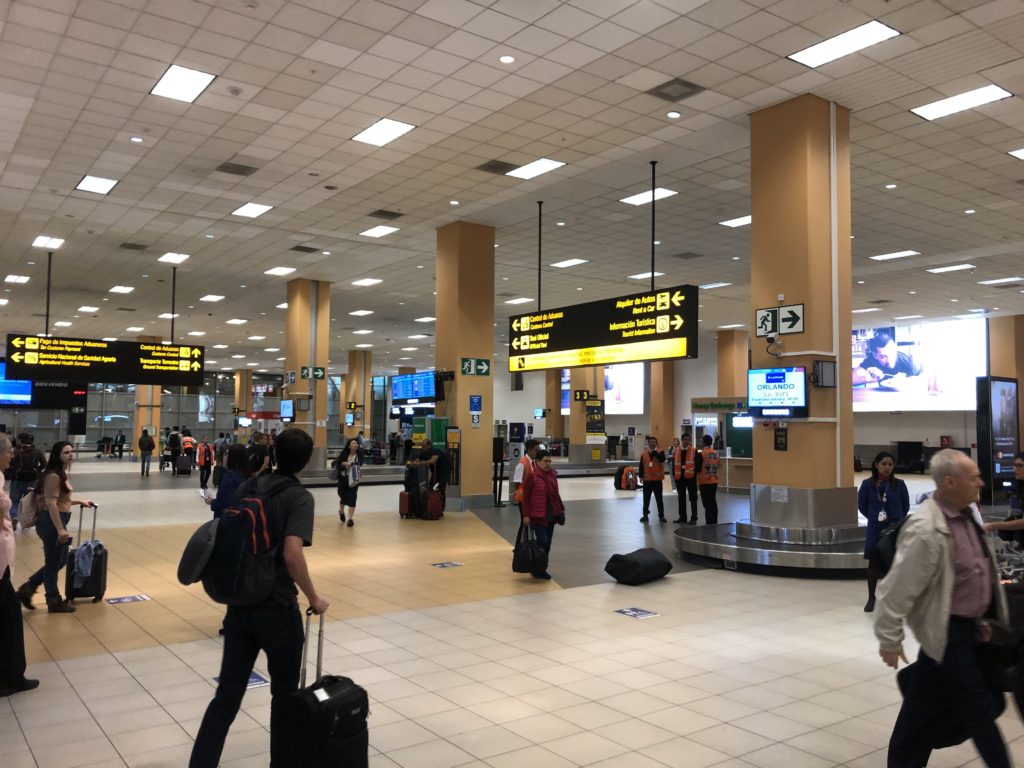 リマ ホルヘ・チャベス国際空港の受託荷物受取り場所
