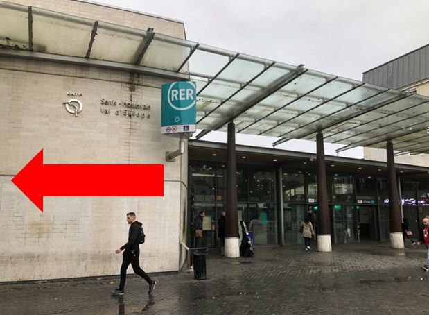 Val'd Europe駅~アウトレットへのアクセス案内(1)