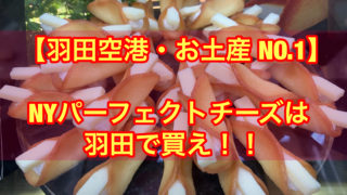 【羽田空港土産No.1】NYパーフェクトチーズは羽田で買え！