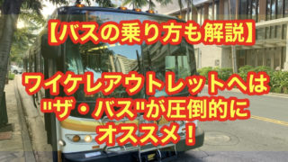 【バスの乗り方も解説】ワイケレアウトレットへは"ザ・バス"が圧倒的におススメ！
