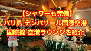 【シャワーも完備】バリ島 デンパサール国際空港 国際線 空港ラウンジを紹介
